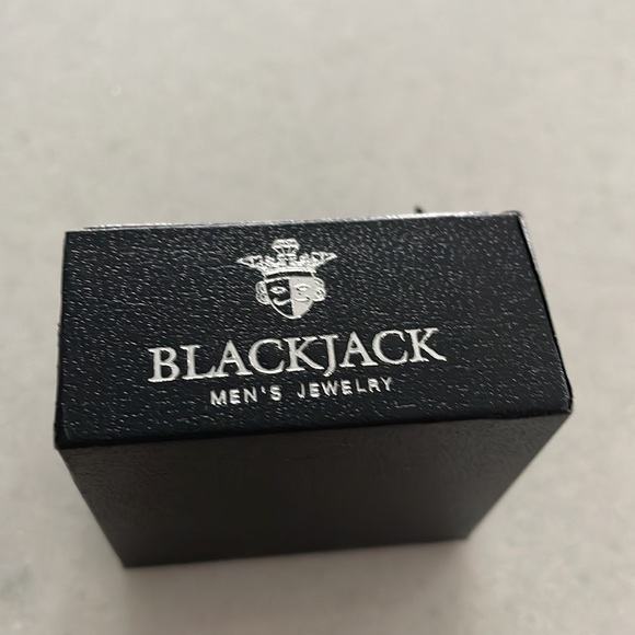 Black Stainless Steel circle stud earrings. - Picture 2 of 5